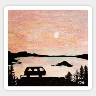 Crater Lake Van Life Sticker